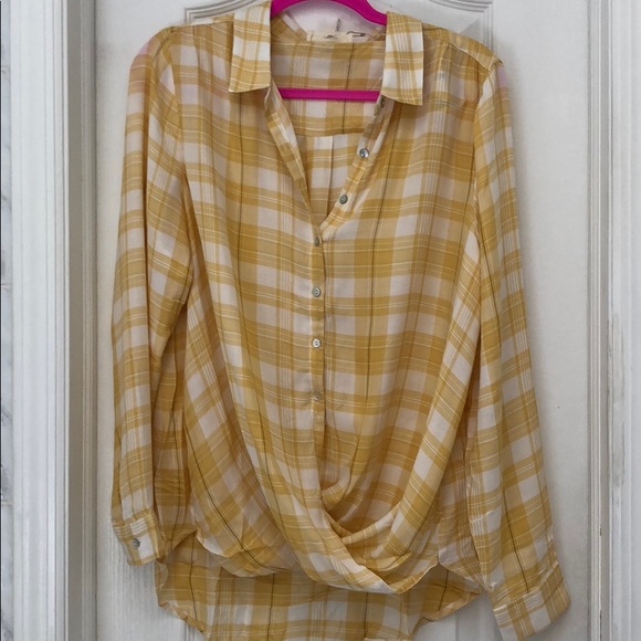 YELLOW CHECKERED TOP - Picture 4 of 8